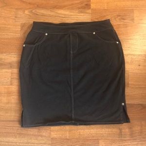 Athleta Charcoal Gray Bettona Mini Stretch Skirt S